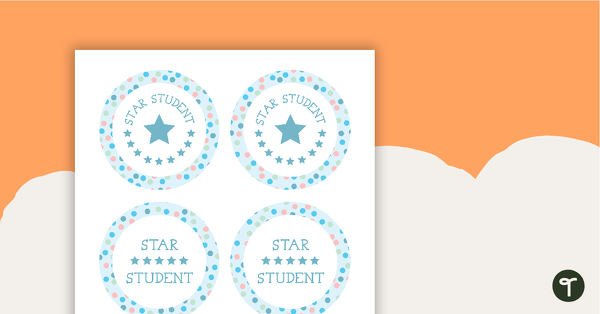 Go to Pastel Dots - Star Student Badges teaching resource