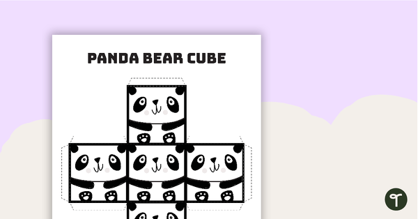 Go to Bear Square 3D Cube - Template teaching resource